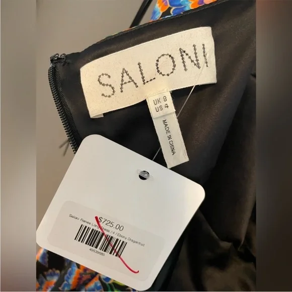 NWT Saloni Renee dress - 4 - Picture 4 of 5